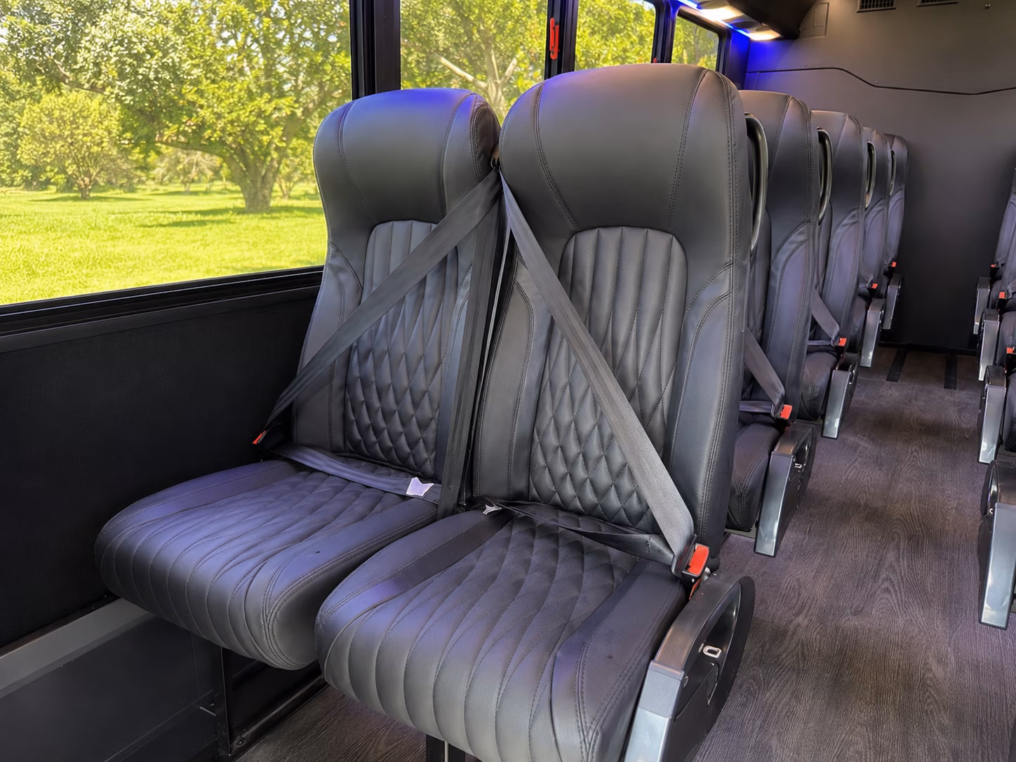 greensboro 15 passenger minibus inside