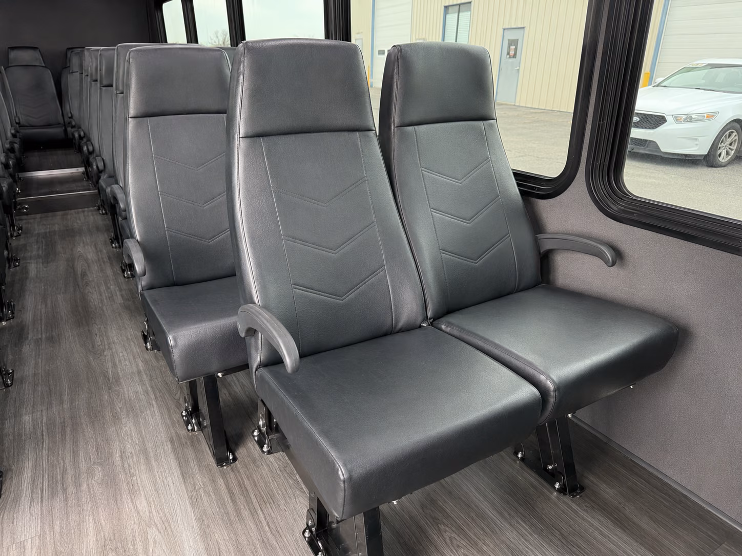greensboro 15 passenger minibus interior