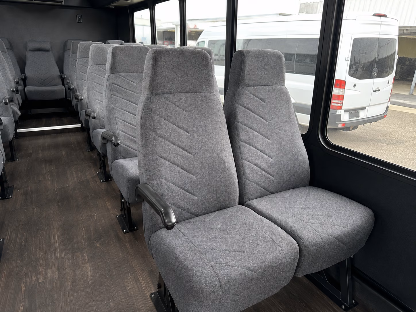 greensboro 18 passenger minibus inside