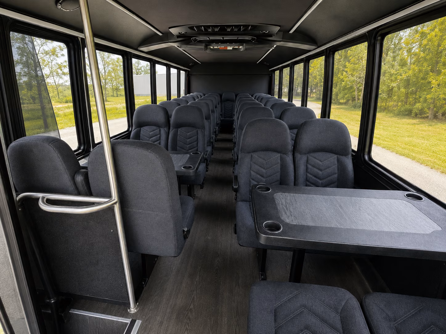 greensboro 18 passenger minibus interior