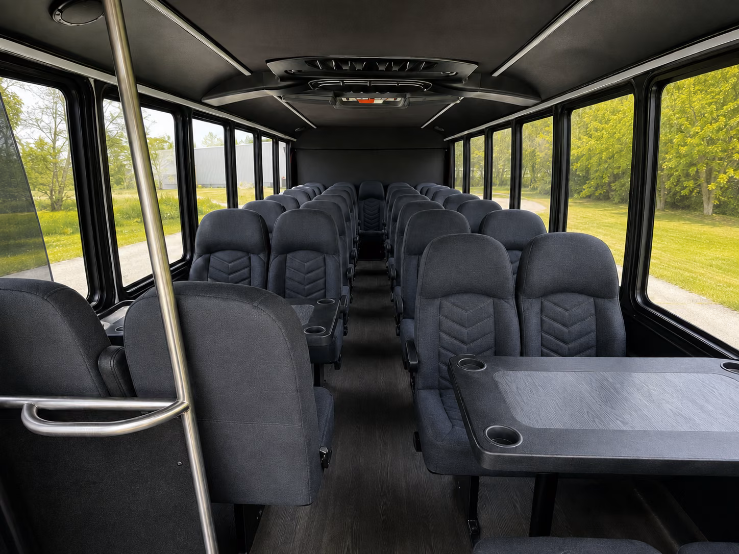 greensboro 20 passenger minibus inside