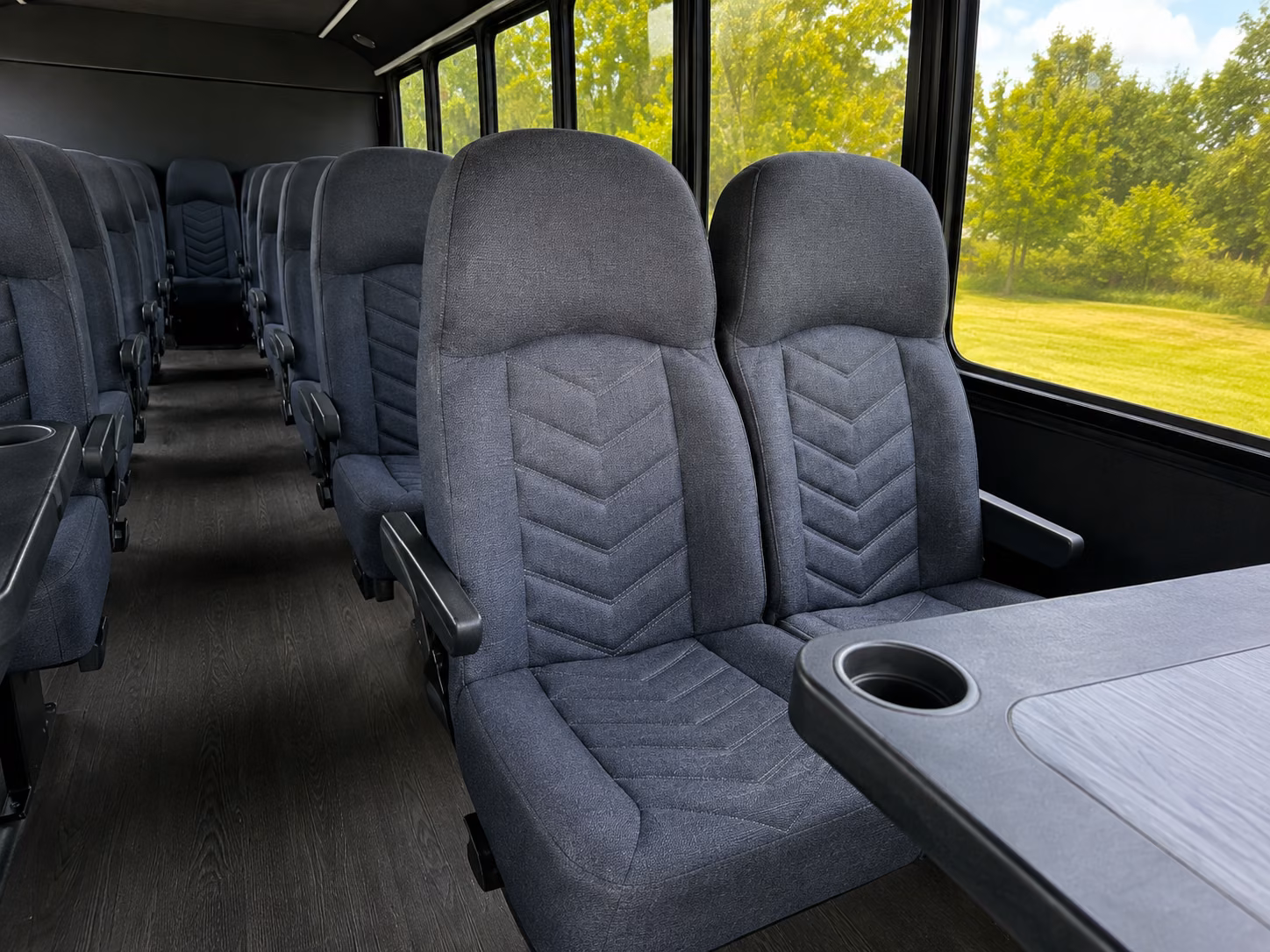 greensboro 20 passenger minibus interior