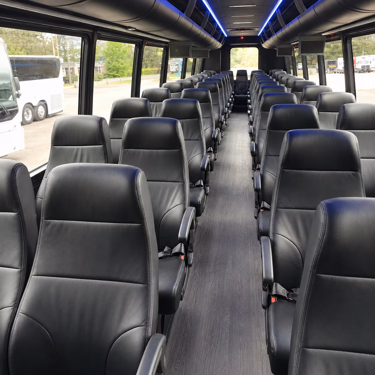 greensboro 25 passenger minibus inside