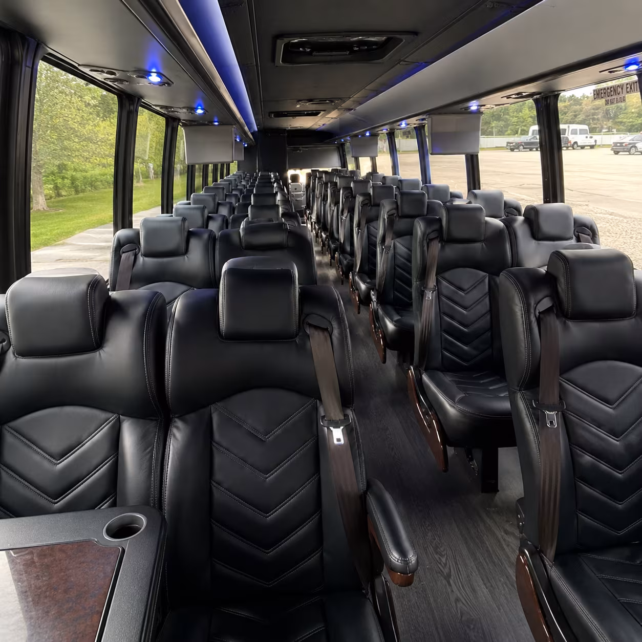 greensboro 28 passenger minibus inside