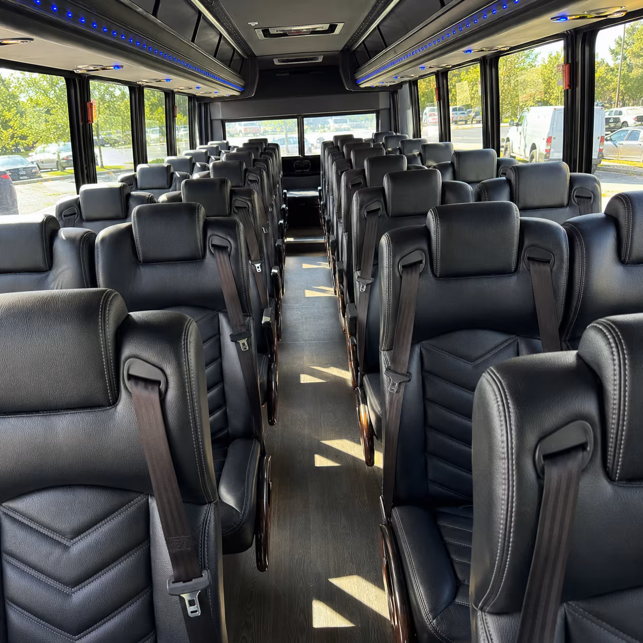 greensboro 35 passenger minibus inside