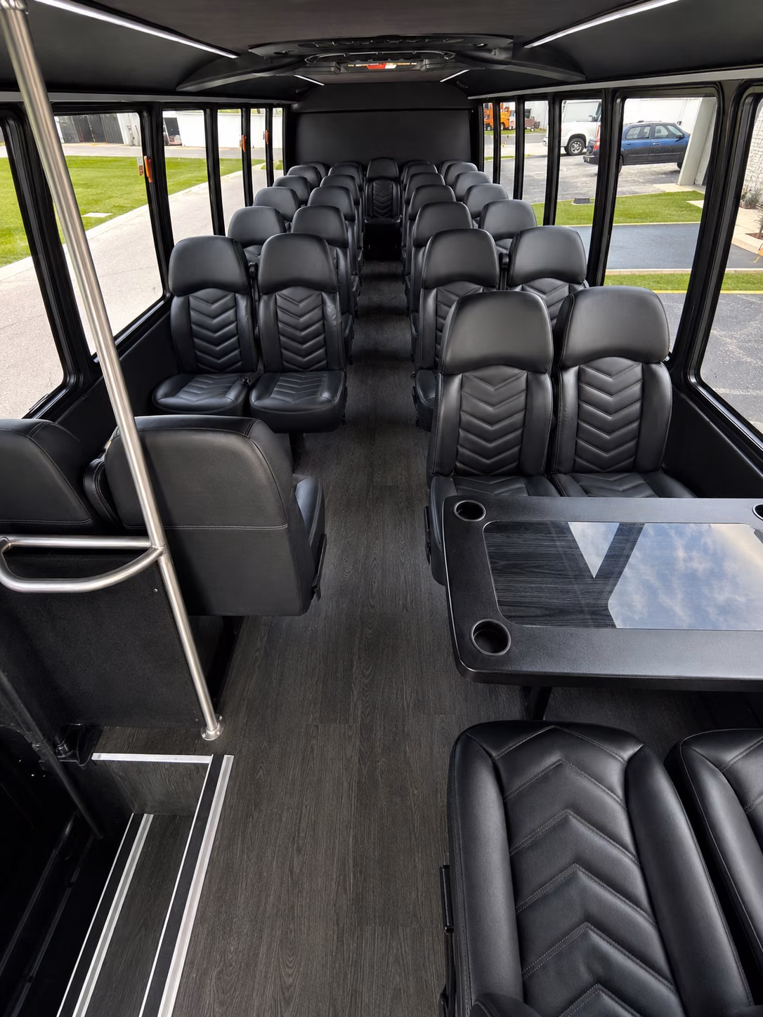 greensboro sporting event transportation onboard seating